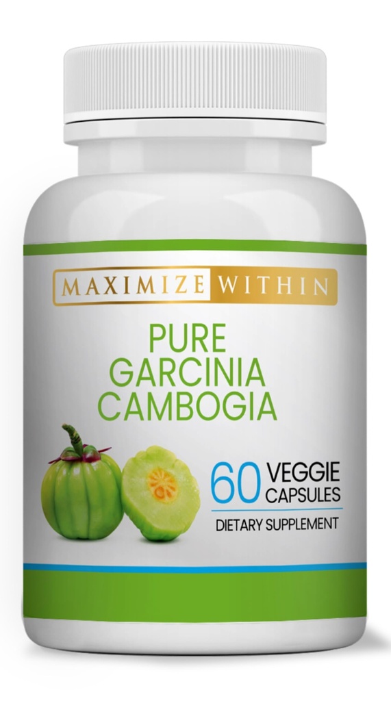 最大 Slim 100% Pure Garcinia Cambogia 补充 - HCA 提取 - 男女体重支持公式 - 非 GMO, Gluten Free - 60 Capsules