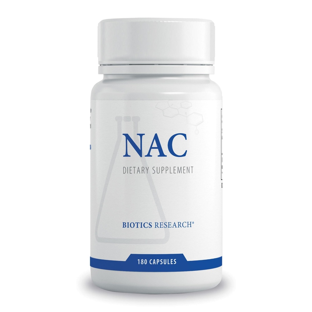 生物学研究 NAC N Acetyl L Cysteine, 500 Migram, Glutathione 生产,解毒支持,肌肉恢复,健康肺. 180个盖子