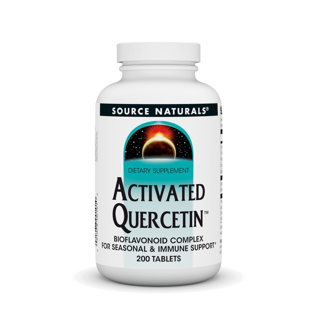 资料来源:自然活动 Quercetin - Plant-Derived Bioflavoid Complex - 季节性和免疫性防护* - 200 蔬菜友好药片