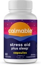 压力救济援助+睡眠支助 -- -- 解除压力、放松和睡眠更好 -- -- Vegan -- -- 与Melatonin、Ashwagandha和L Theanine -- -- 抗压力支助维生素补充 -- -- 60卡普尔
