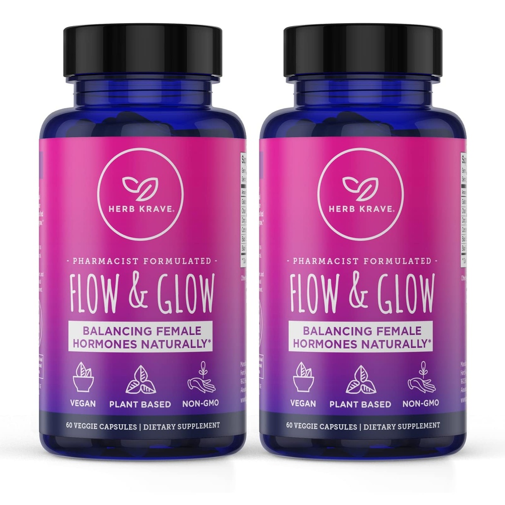 流动和 glow 天然激素平衡 女性 - PMS 和 Menopause Relief for Cramps, Mood Swings 和 Night Sweats 与 Donq Quai 和 Black Cohosh 的 Menopause – 60 Vegan Capsules (2 Pack) 互联网档案馆的存檔,存档日期2013-03-02.