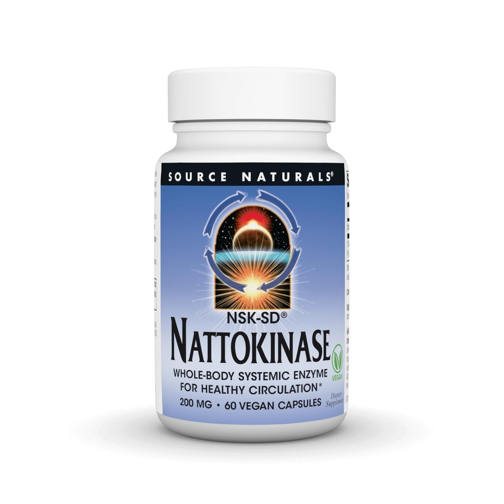 资料来源:Naturals NSK-SD、Nattokinase、蔬菜友好型、全体系统促进健康循环酶*,200毫克-60毫克