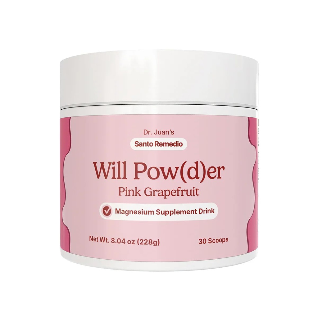 Will Powder Deatary 补充 粉末植物 饮料 镁 钾和草本植物 混合 粉末 葡萄果 Flavor 压力 支持肌肉放松 不添加糖 蔬菜 30 服务