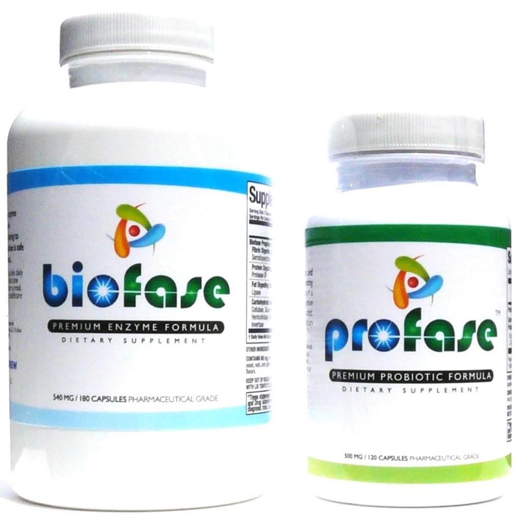 Biofase-Enzyme & Profase-Probiotic Kit - 生物膜防护,支持健康消化与你的花量平衡 - 大 Kit