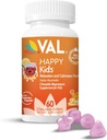 VAL Magnesium for Kids QQ 高吸附镁用于镇静,放松和聚焦 Mg Glycnit, Citrate & Taurate QQ 与维生素B6, D&C QQ 无糖,非GMO QQ 60可切片