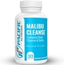 Malibu Cleanse - 15天 Cleanse - 古特和科隆支持 - 高级古特 Cleanse Detox for Men and Women Cascara Sagrada Bark, Aloe Vera, Psyllium Husk, Pro-Biotics - 在美国制造