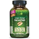 Irwin Naturals Longer,更强的头发和钉子 - 120 液体软胶 - 促进振动光辉纹理和力量 - 60 总功用