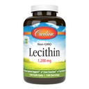 Carlson - Lecithin, Non-GMO, 1200 mg, Nervous System & Liver 函数,无缺陷的Soy Lecithin, 100 软胶