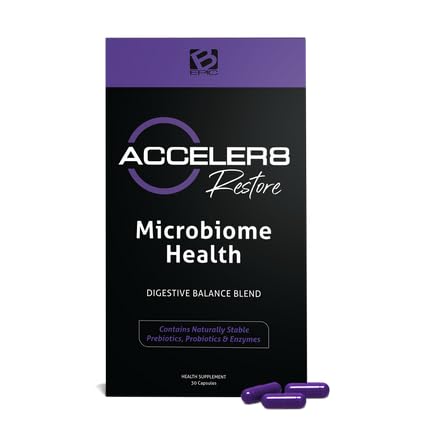 Bepic's Acceler8 recover \ 1 box \ 1 月供应 30 Capsules \ 紫色 Capsules \ 解毒和清洁 \ 古特和消化健康