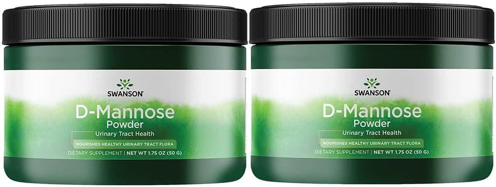 Swanson D-Mannose 粉末 1.75 Ounce(50克) Pwdr(2包)