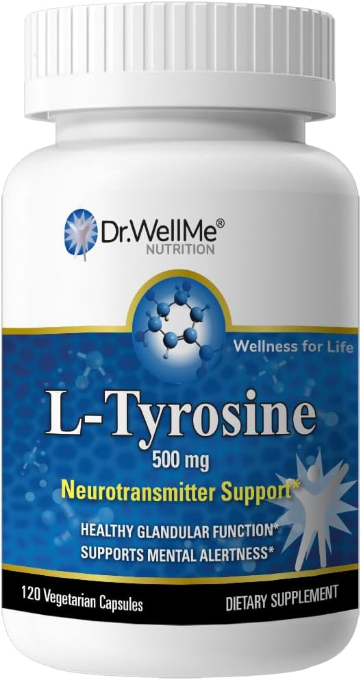L-Tyrosine 500mg Capsules – 120 Counter 维护Mood,精神警惕和甲状腺功能 → 神经递质健康,饮食补充