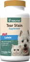 NaturVet - 泪盆加Lutein - 消除不可见的泪盆 - 用Cranberry 提取器加固, Calcium Ascorbate & Oregon Grape Root - 用于狗和猫 - 60片