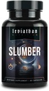 Leviathan Slebanber QQ 睡眠援助GABA 深睡和平静 与梅拉托宁, 镁, L-Theanine, 5-HTP, Zinc, Magnolia, Valerian Root for Sleeping Pills for 成年男女的睡眠药丸