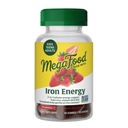 Megafood Iron Energy Gummys,《女性、男性、青少年和有维生素B12和B6的孩子的铁补充》,维生素,来自《造血者补充》,草莓Flavor,60 Counter