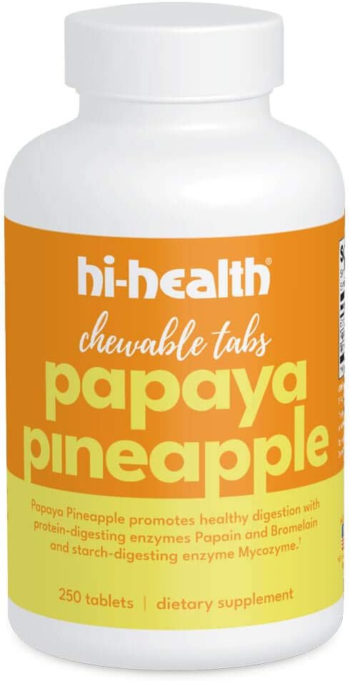 Hi-Health Papaya Pineapple Chewable Tabs(250块牌匾)