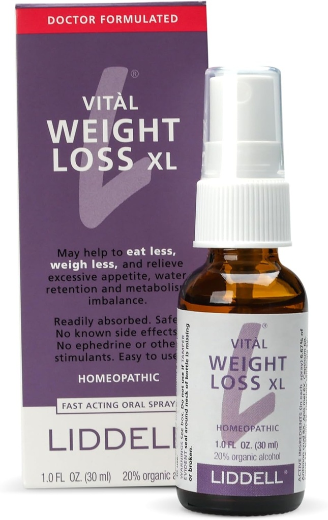 VITL 重量损失 XL Liddell 顺势疗法 1 oz 液体