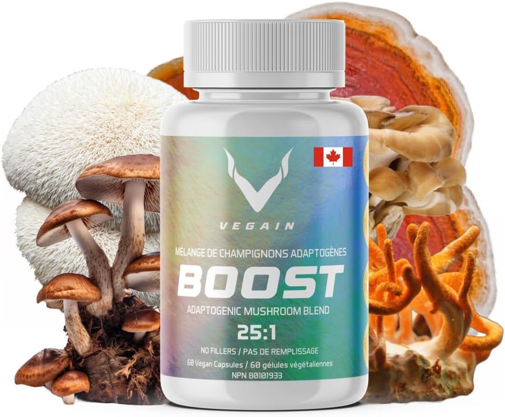 (原始内容存档于2017-09-29) (中文(中国大陆) ). Boost Adaptogency Mushro Blend QQ 60 Services, High Potency 25:1 摘录 QQ Maitake, Shiitake, Reishi, Cordyceps, Lion's Mane - 支持减压,增强耐力和能量 - 60 Vegan Caps