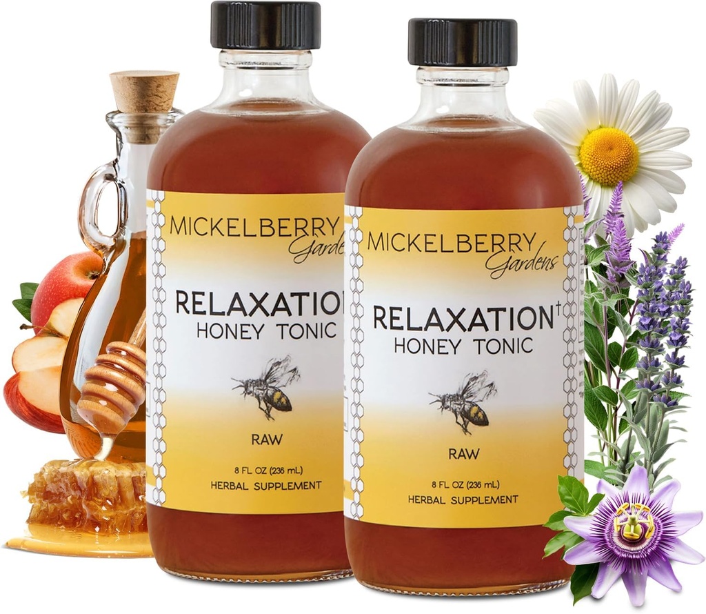 Mickelberry Gardens Relaxation Honey Tonic – 天然紧张救济和睡眠支持 与香蜜酒,拉文德和有机草药 – 8 Oz (Pack of 2) 互联网档案馆的存檔,存档日期2014-09-22.