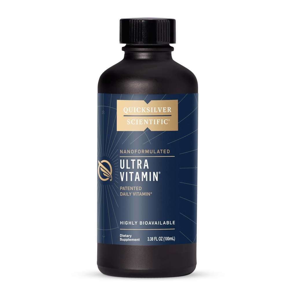 快速银科学 Liposomal 超维生素 - 液态多维生素和抗氧化剂补充能量,活体健康和脑支持 - 生物活性B复合体,维生素C,D,E & K(100ml)