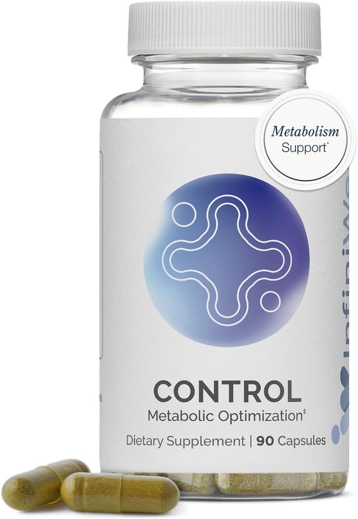 InfiniWell Control - 为Metabolic Health & Energy Support制定 - 解锁规范的Metabolic Support - 与下一代Berberbine(90 Capsules)的综合泡沫
