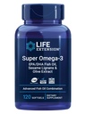 生命延伸 Super Omega-3 EPA/DHA 配有芝麻丽根和橄榄提取,120 Counter