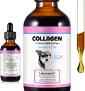 液态Collagen for Dogs - 天然犬液Collagen 皮肤和大衣 - 支持狗痒减轻和联合健康 - 培根Flavor / 2.02 Oz