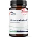 健康Monolaurin-Avail的设计 - 1000mg Glycerool Monolaurate + 维生素C 配有向日葵Lecithin 强化Monolaurin吸收-非GMO + Gluten 免费免疫支持补充(120 Capsules)