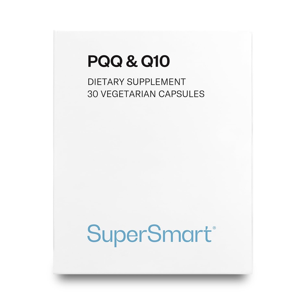 超智能 - PQQ & Q10(CoQ10) - 用于保护Mitochondria的强力抗氧化剂 高达20%的老化细胞 QQ-Non-GMO & Gluten Free - 30 植物卡普尔
