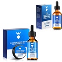 Sandalwood Beard Growth Kit,配有2X Biotin for Men and Beard Growth Oil, Natural Infements & Thickens Facial Hair Growth 配有2X 人类生物素和熊皮生长油,天然成份和毛发生长