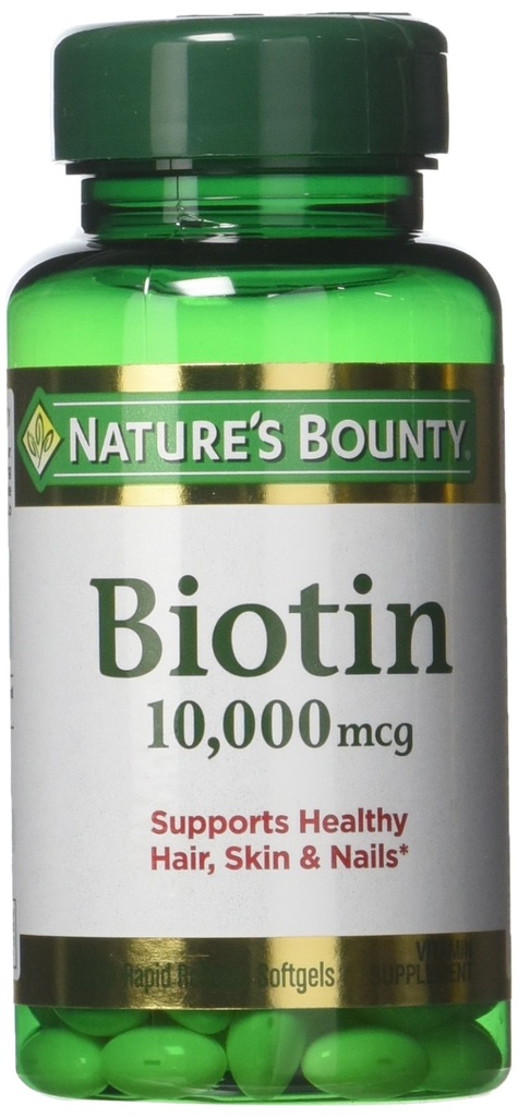大自然的丰产生物锡 10 000 mcg, 快速释放软胶 120