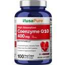 NusaPure CoQ10 400mg 100 Veggie Caps (Vegan, Non-GMO) Coenzyme Q10 补充剂,抗氧化剂 COQ-10 酶, Coq 10