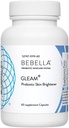 Bebella Gleam Probiod Blend 皮肤光化 w Glutathione-reduced NAC Alpha Lipoic Acid VIT C & Marine Collagen Peptides 60 Capsules 核糖体 核糖体