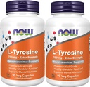 现在食品:L-Tyrosine神经递质支持750毫克,90个Caps(2包)