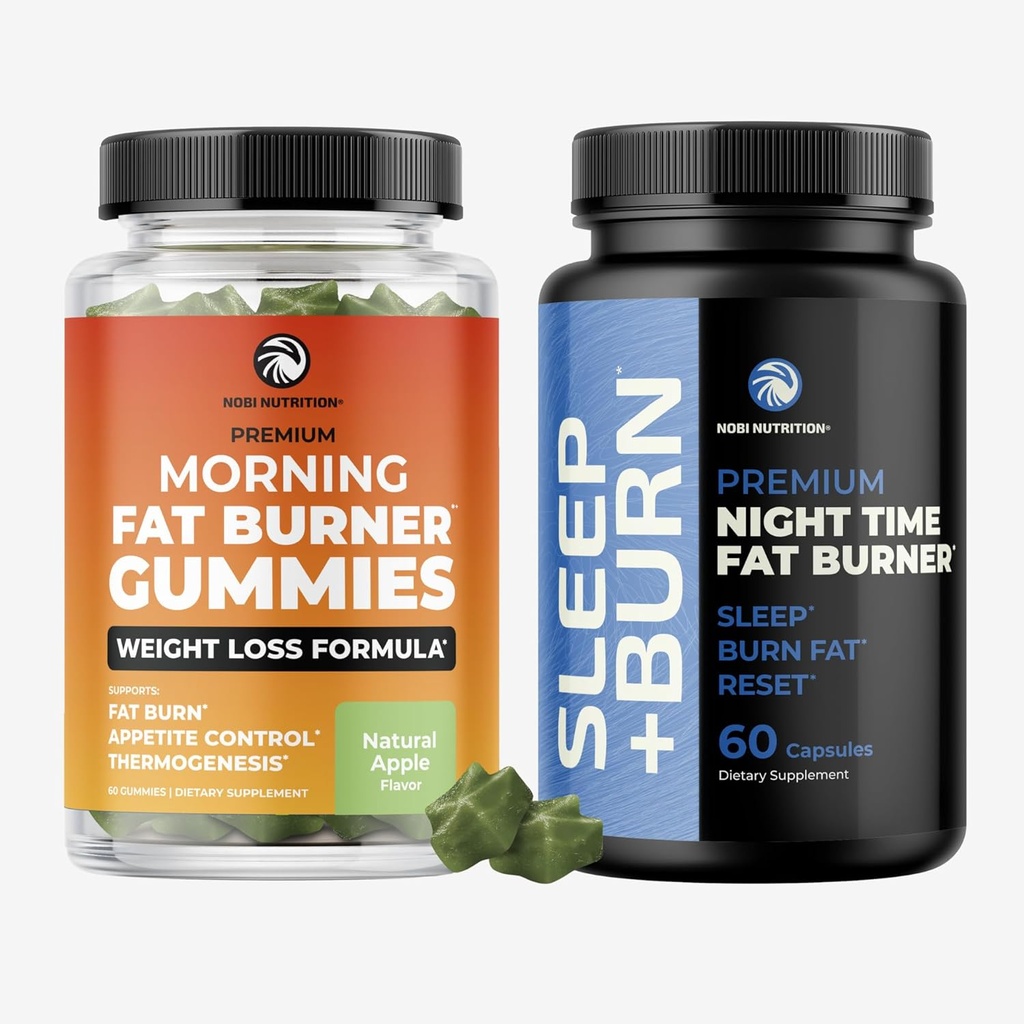 Fat Burner Gummys and Night Time Fot Burner 24/7体重损失支持 绿茶和Raspberry Ketones QQ Appetite 抑制剂,代谢促进剂,和Belly Fat 减肥器 QQ 1个月供应