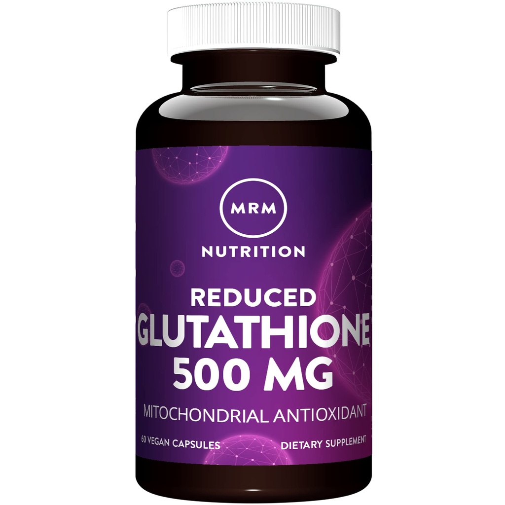 MRM 营养 减少 Glutathione 500 mg 活体健康 减少 Glutathione + Vegan + Gluten-free → 60 服务