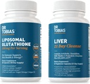 Tobias Liver博士 21日清洁和Liposomal Glutathione - 支持活体解毒、免疫功能和能量水平 - Vegan,非GMO