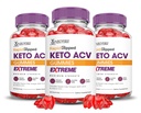 (3 Pack) Rapid Ripped Keto ACV Gummies Extreme 2000MG Rapidripped Keto Gummies Apple Cider Vinegar Formulated with Pomegranate Beet Juice Powder B12 Vegan Non GMO 180 Gummys