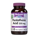 BlueBonnet Pantothenic Acid 250 mg Daily Vitamin B5 女性和男性细胞能量补充剂 - Vegan,无糖,非GMO - 60 蔬菜卡普尔