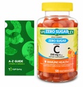 零糖维生素C Gummys 饮食补充剂,250毫克,120Ct Bundle 配有独家维生素和矿物 - A至Z - 更好的 Ligth & Spring 指南