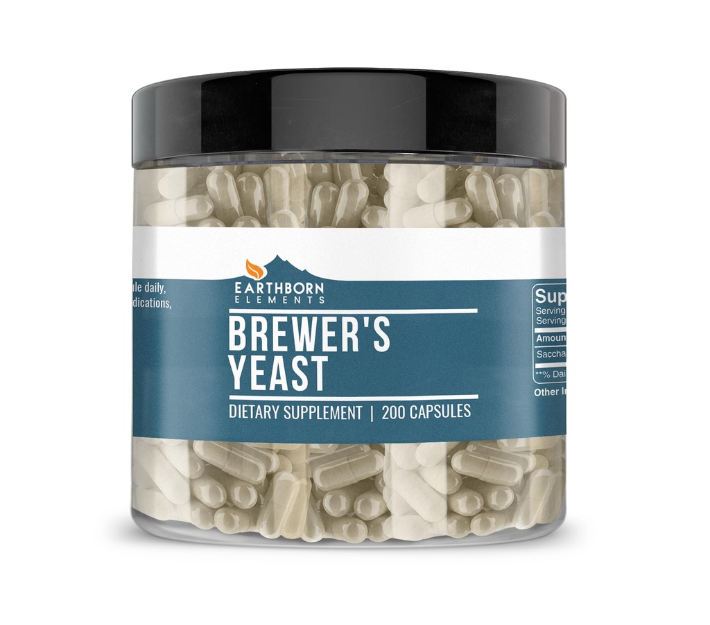 土生元素 Brewer 的 Yeast 200 Capsules, 纯和未稀释, 无添加剂