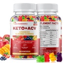 Keto Apple Cider Vinegar Gummys, Keto ACV Gummy 饮食补充, 高级 1500mg ACV Gummys with Folate, B12, B6 和 Keto 支持女性男性, Gelatin- Free, Vegan & Non-GMO(多功能)