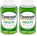 Centrum Adult Multivitamin/Multimineral Supplement with Antioxidants, Zinc, Vitamin D3 and B Vitamins, Gluten Free, Non-GMO Ingredients - 200 Count (Pack of 2)