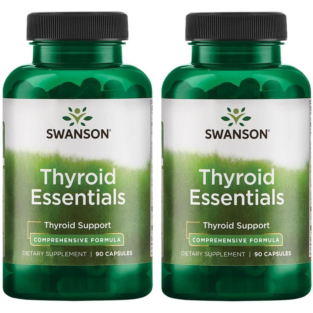 Swanson 甲状腺素基本成分 90 Capsules(2包)