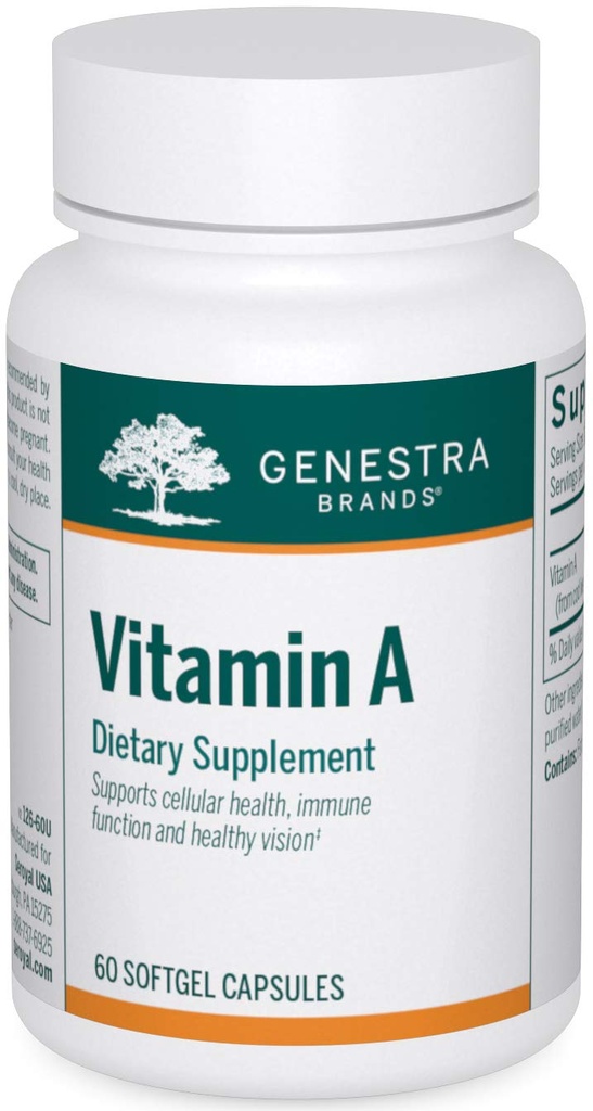 Genestra Brands Vitamin A – 帮助保持视力,皮肤膜和Imune函数 – 60 Capsules