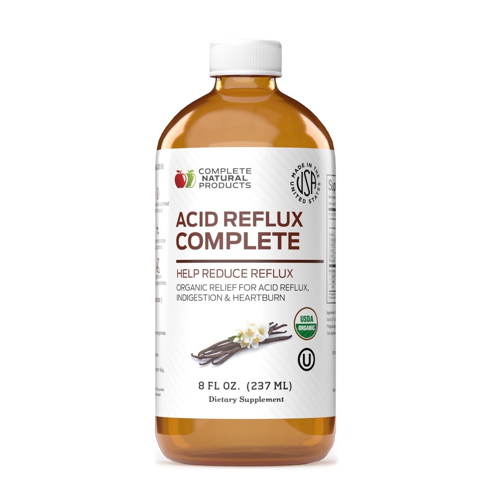 Acid Reflux Complete 8oz - 天然有机液体心脏灼伤,GERD, & Amish Reflux Reflux 补救和医学