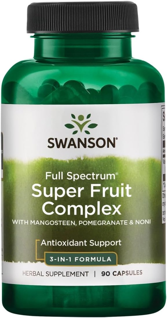 Swanson Mangosteen/石榴/诺尼复合抗氧化剂支持 Gastor 肠道支持 240 毫克 90 Capsules