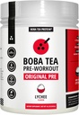 波巴茶 预研粉 | Lychee Flavor | 125-250mg 咖啡因 | L-Citrulline, Beta Alanine, Alpha-GPC | Real Infedients | Premium Prewout Powers | 20-40 services