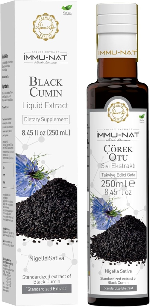 Black Cumin种子液体补充剂 - 8.5oz - Potent Imune Boster, Pure & Nutrient-Rich, Vegan & Gluten - Free