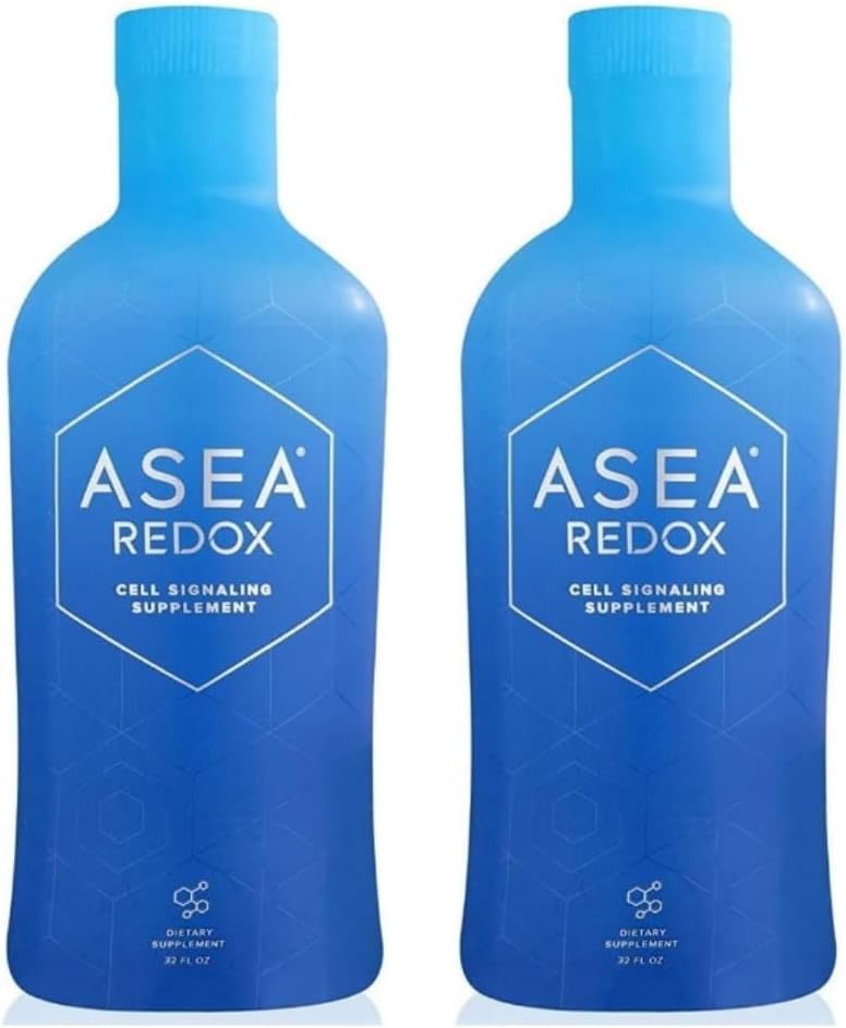 ASEA Redox细胞信号补充 - 男女细胞能量和心力补充 - 激素平衡和能量促进器 - 男女抗振年龄-抗振生活(两个32 Fl Oz Oz瓶)
