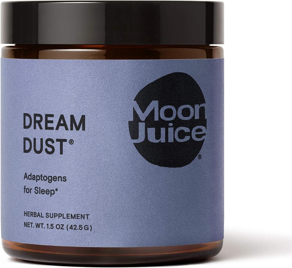 梦尘 月汁 - Tranquil Rest - 天然适应性粉末补充剂 - Ashwagandha, Chamomile, Jujube, Polygala & Schisandra - Vegan, Non-GMO, Gluten-Free (1.5oz)
